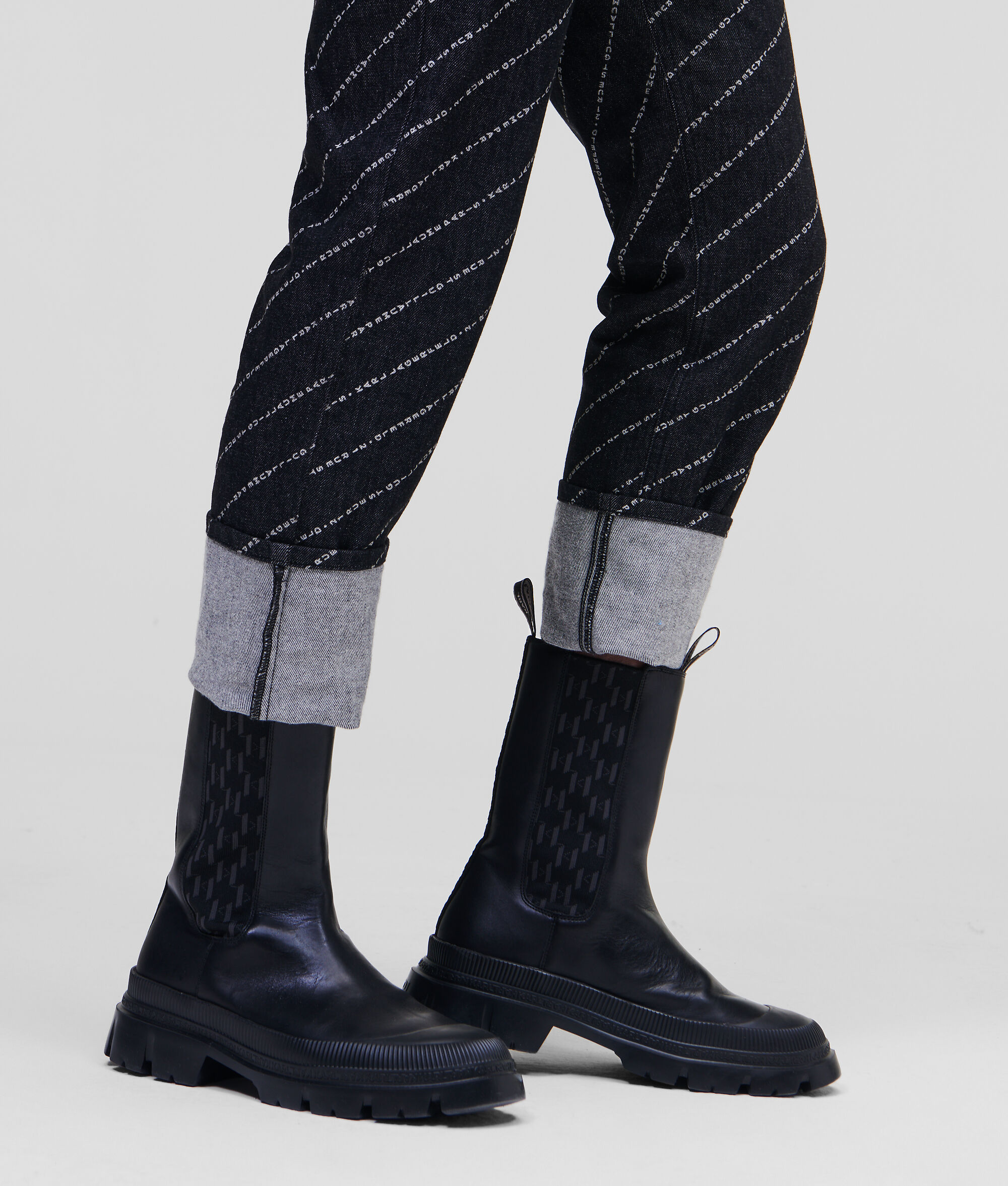 Bottine haute KL Monogram Trekka