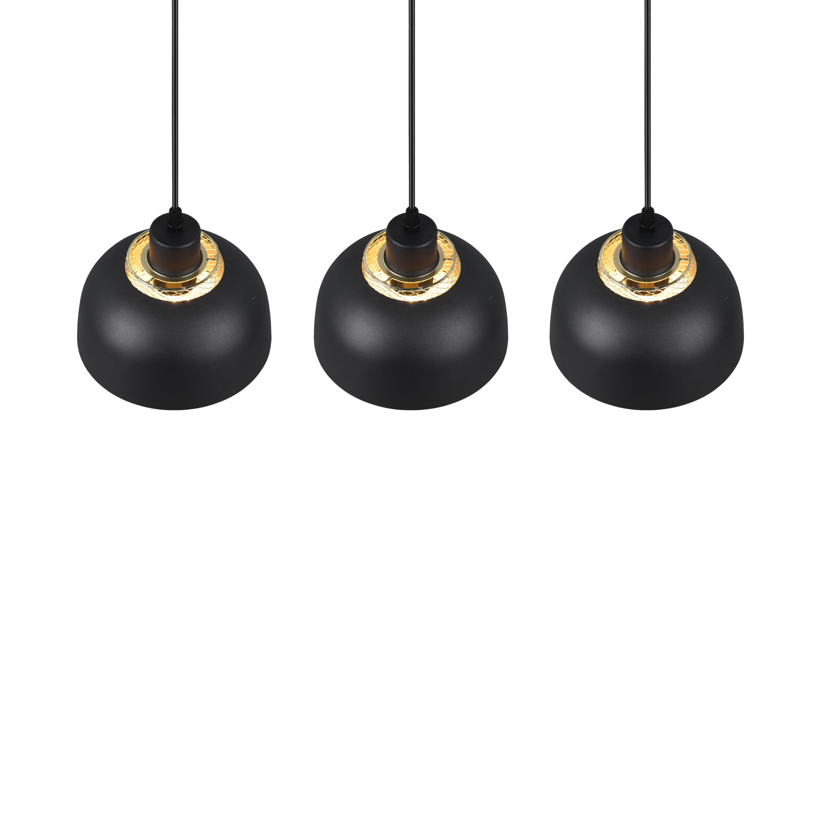 Pendelleuchte - schwarz - Industrial Style - 3-flammig