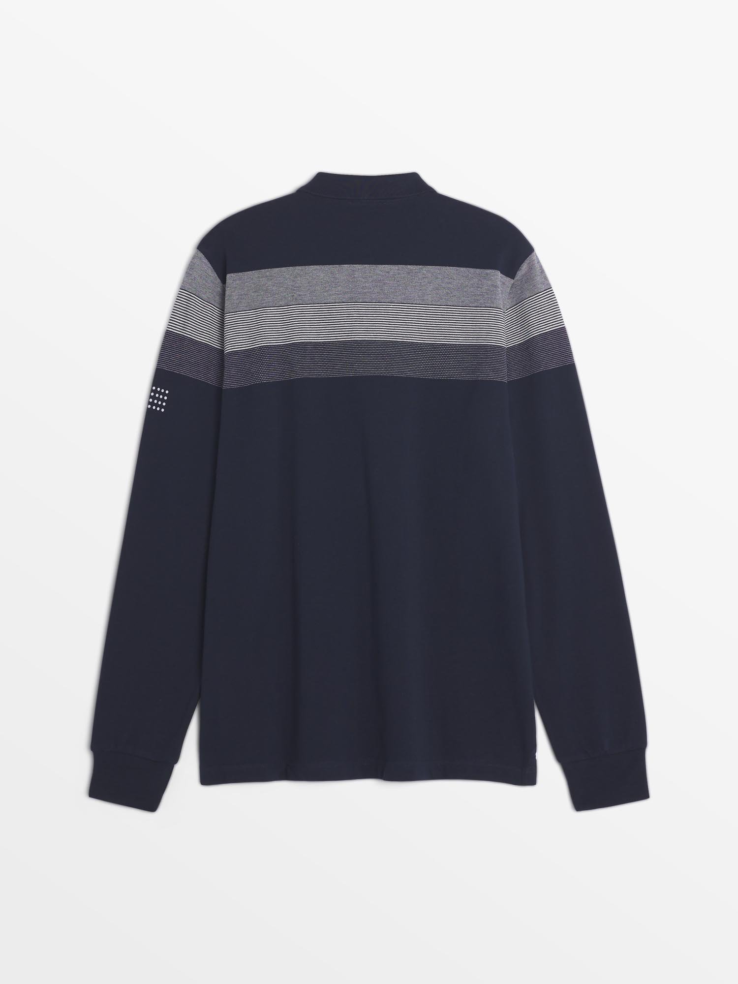 Polo Homme Rayures Poitrine Marine