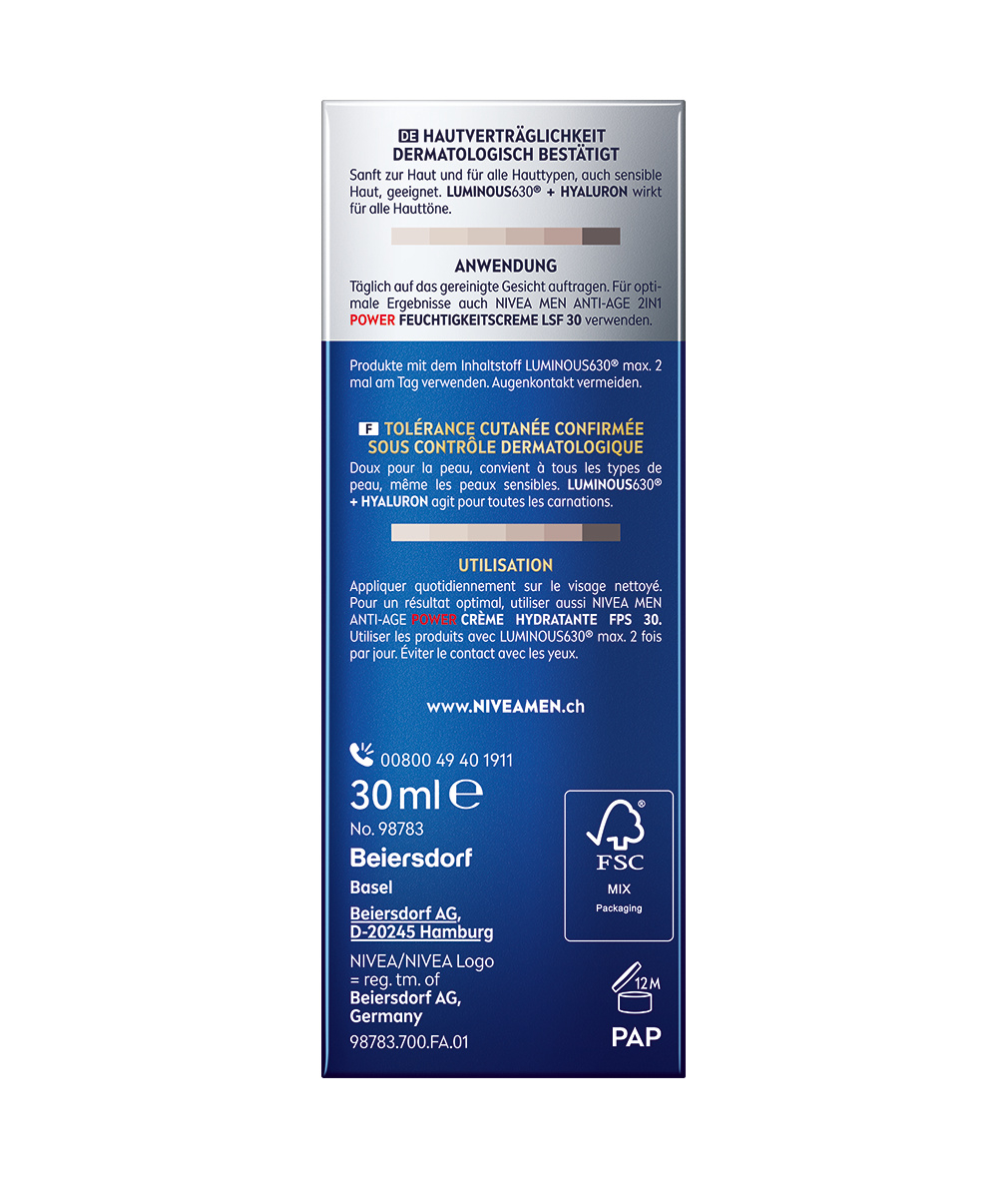 (30ml) 2in1 Anti Age Power Serum Luminous630® (98783)