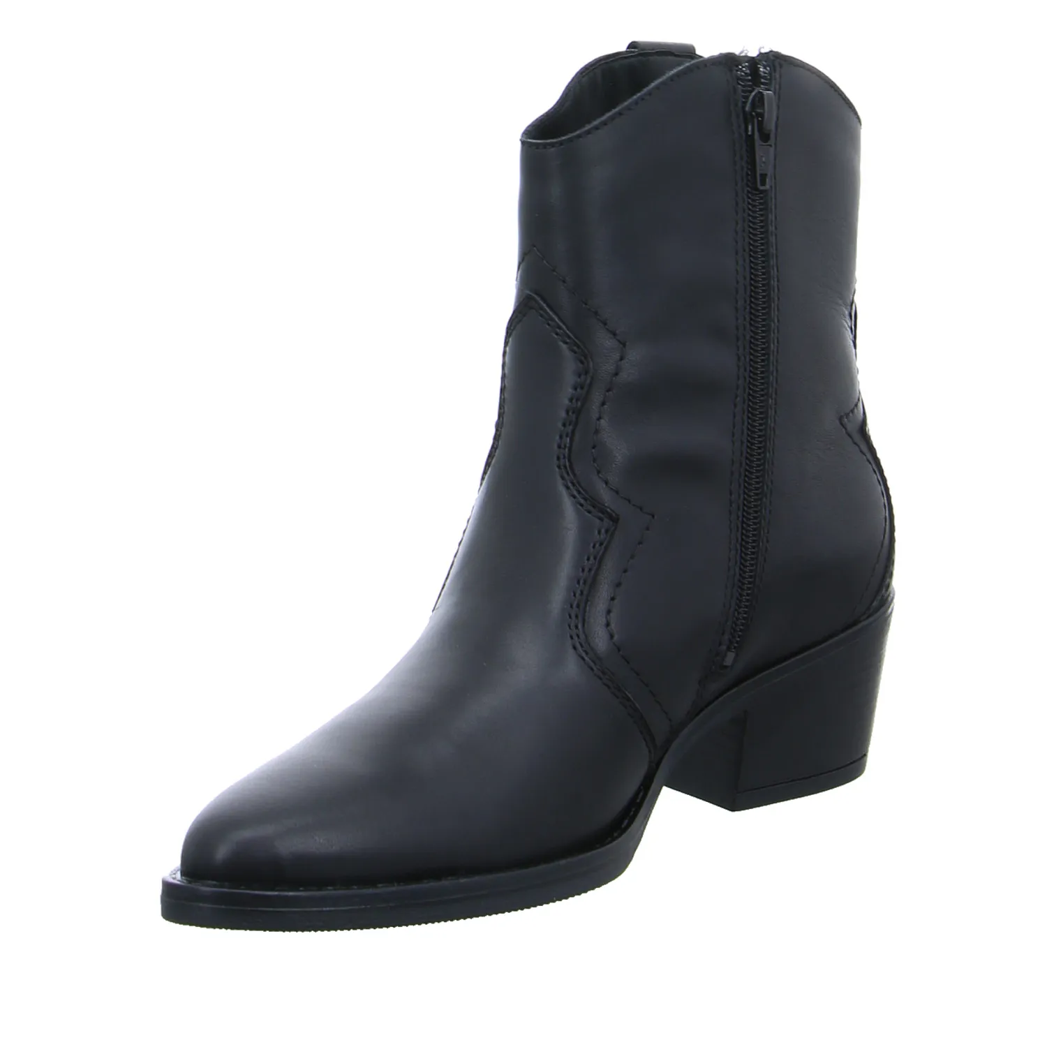 TAMARIS Stiefelette Schwarz Leder