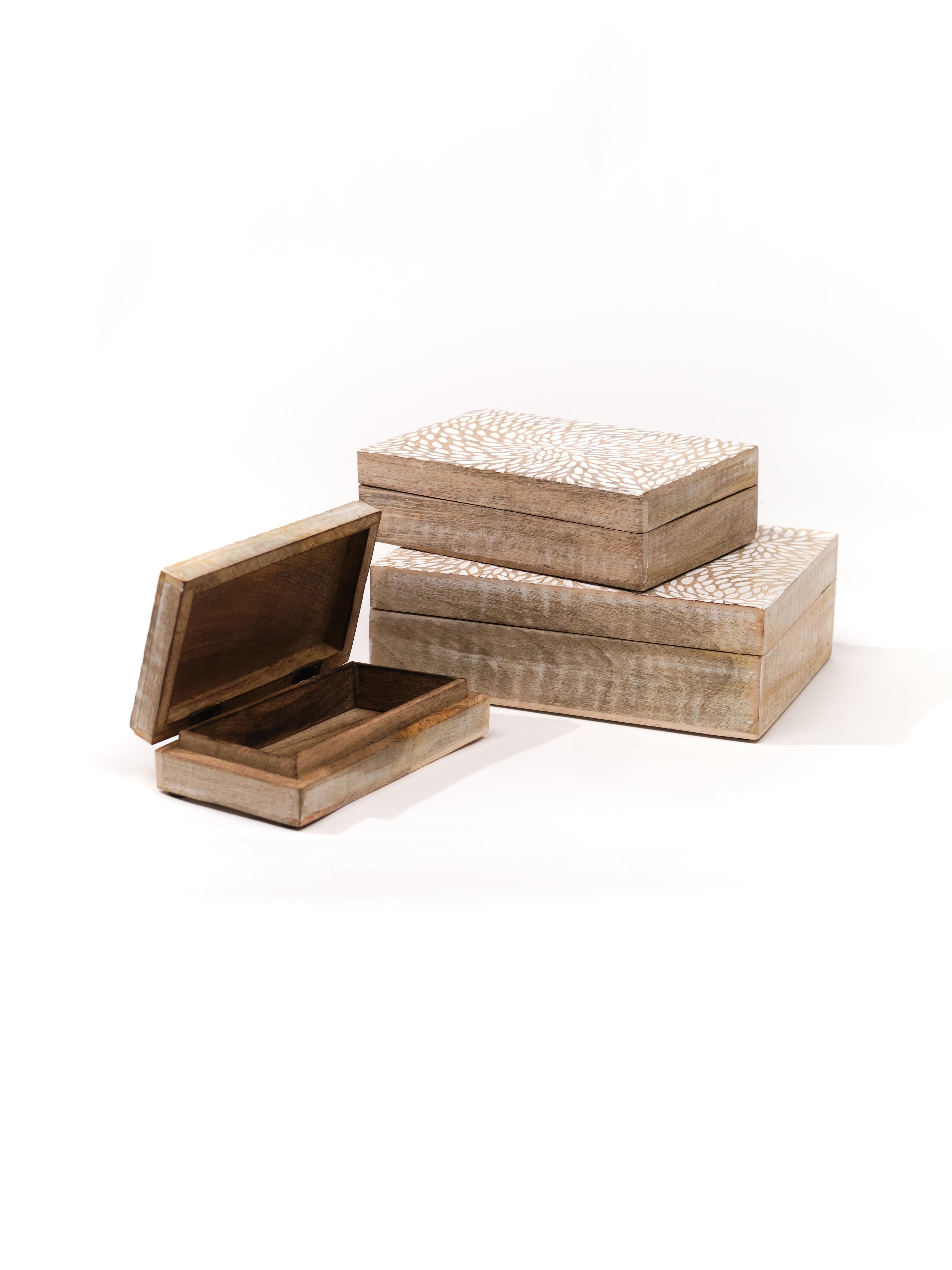 BOITE BOIS MANGUIER MOYEN MODELE