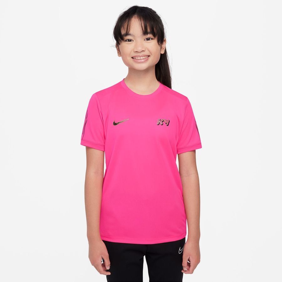 Nike T-shirt d'Entraînement Dri-FIT Academy 25 Mbappé Personal Edition - Rose/Doré Enfant