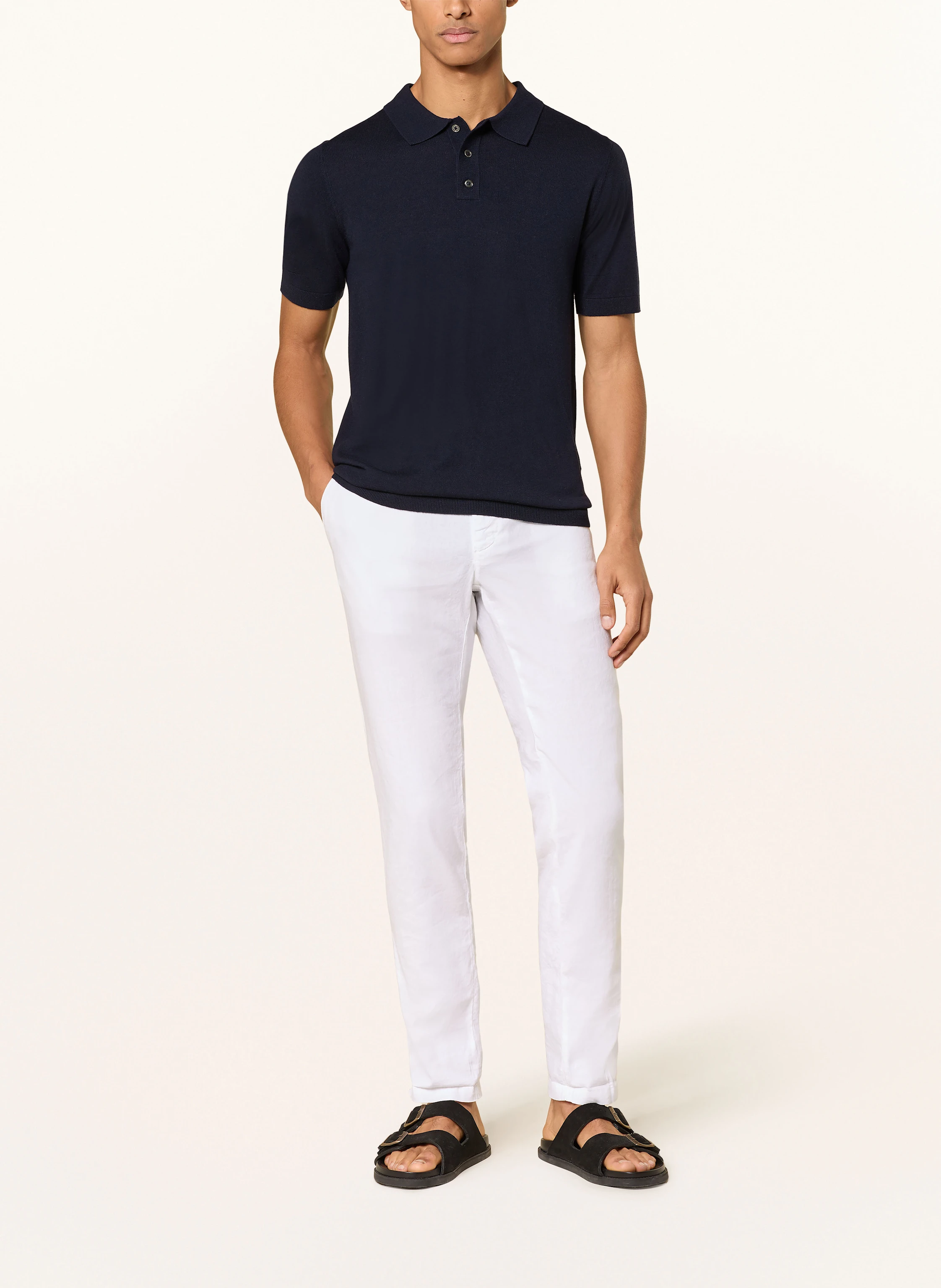 MASON'S Hose im Jogging Stil Extra Slim Fit mit Leinen