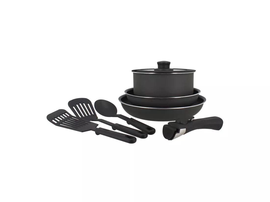 Menastyl - Service 8 Pieces Iris En Aluminium Induction