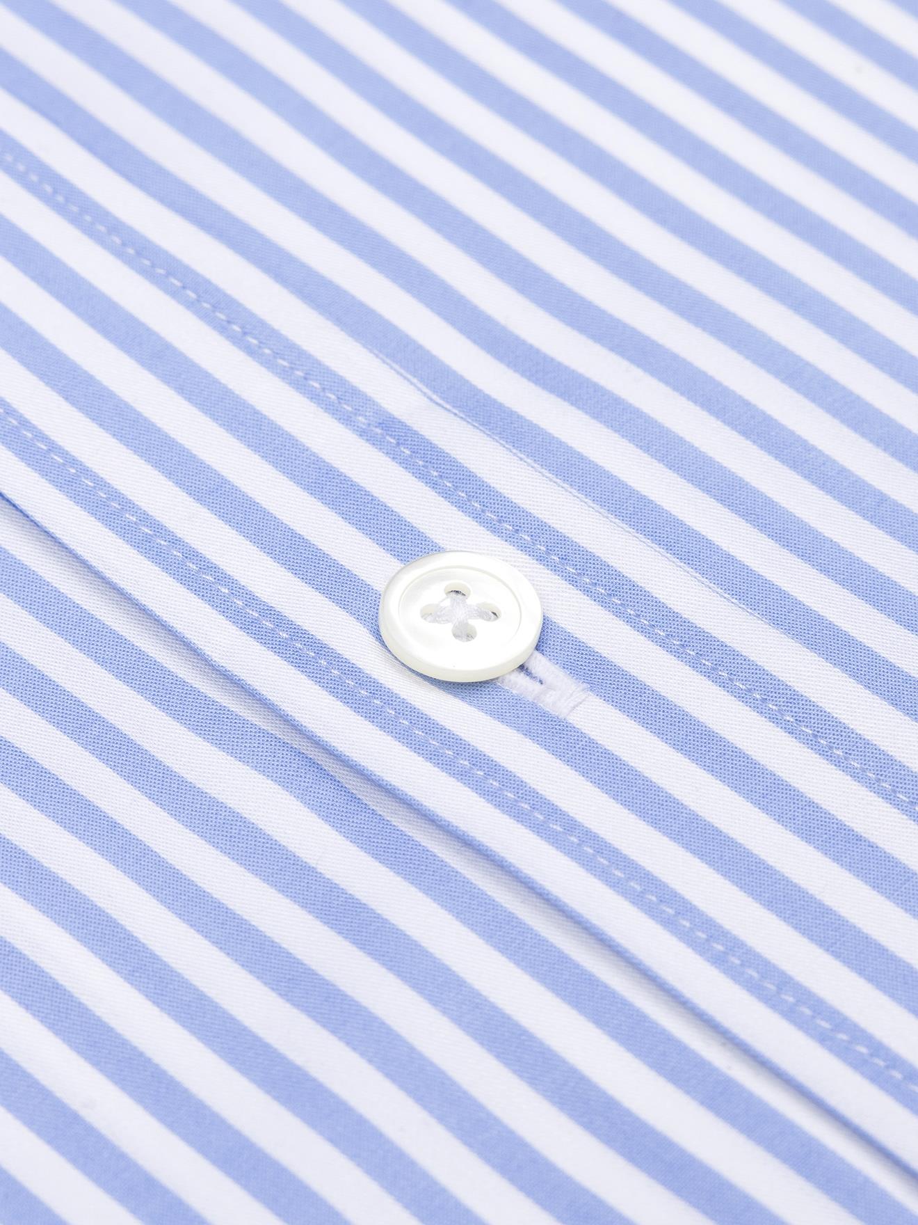 Chemise cintrée Norm à rayures ciel