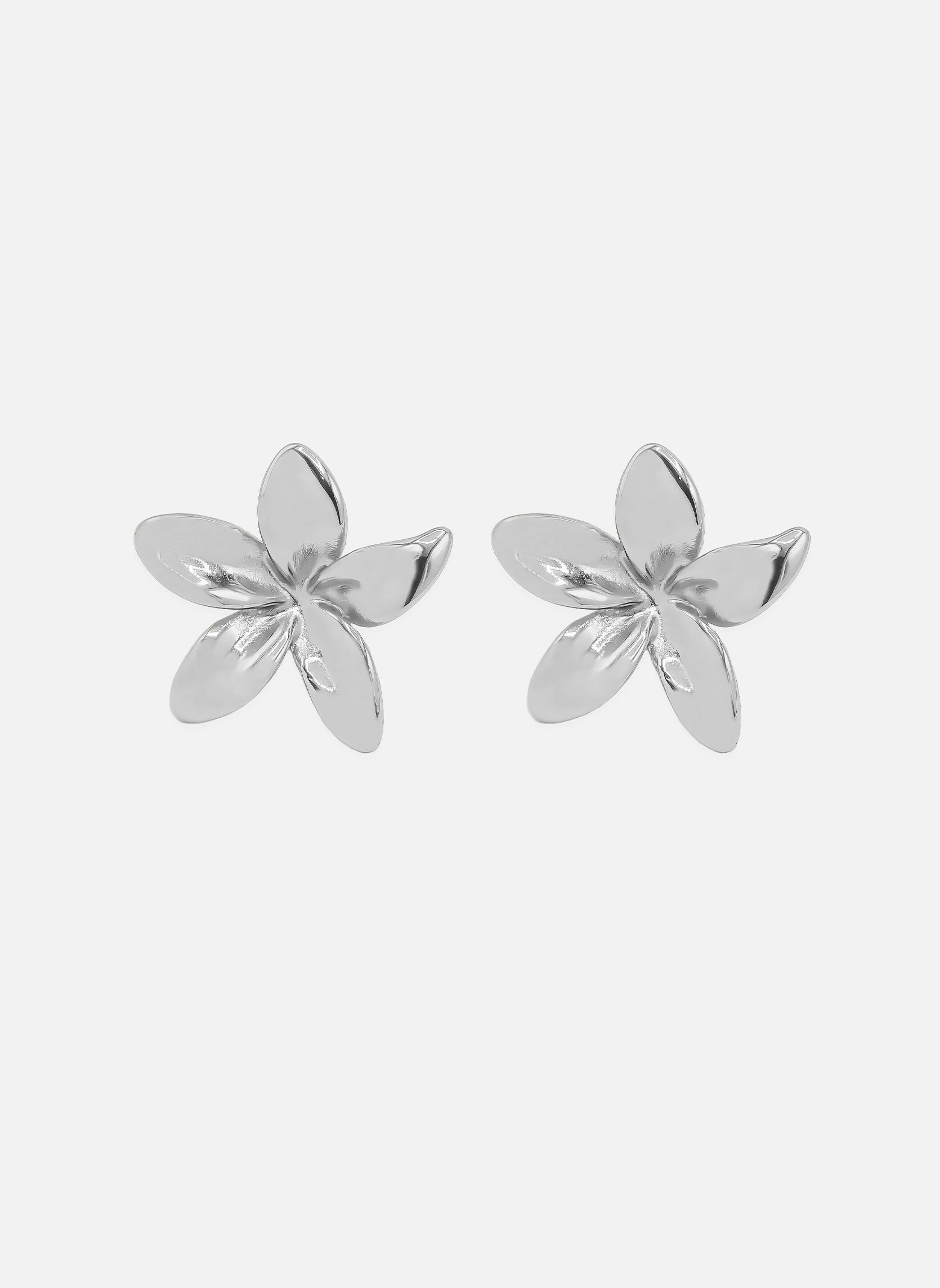 FLORA - Puces d'oreilles flora | Argent