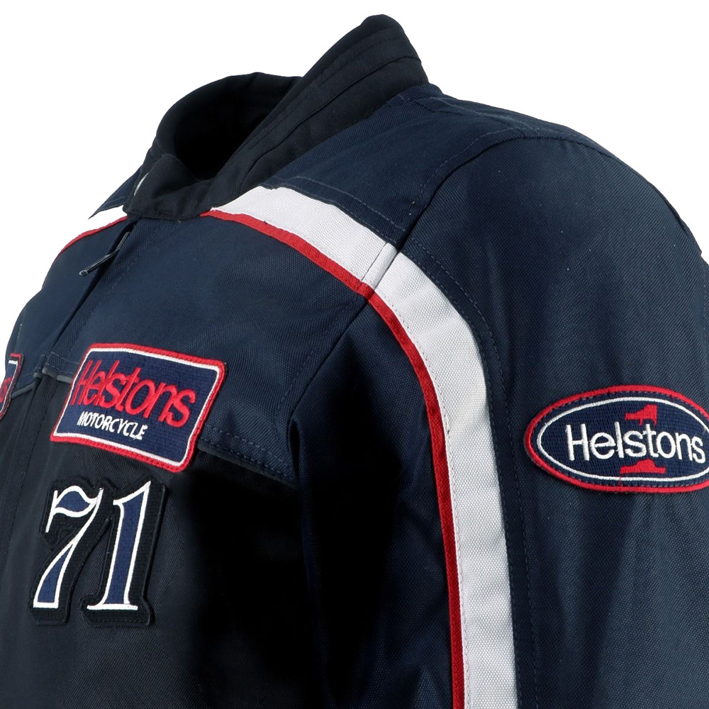 Helstons - Blouson Formula Sport - tissu technique Bleu / Noir / Blanc