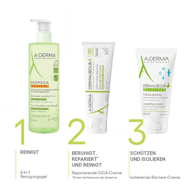 A-Derma Dermalibour + Cica reparierende Creme, 50 ml