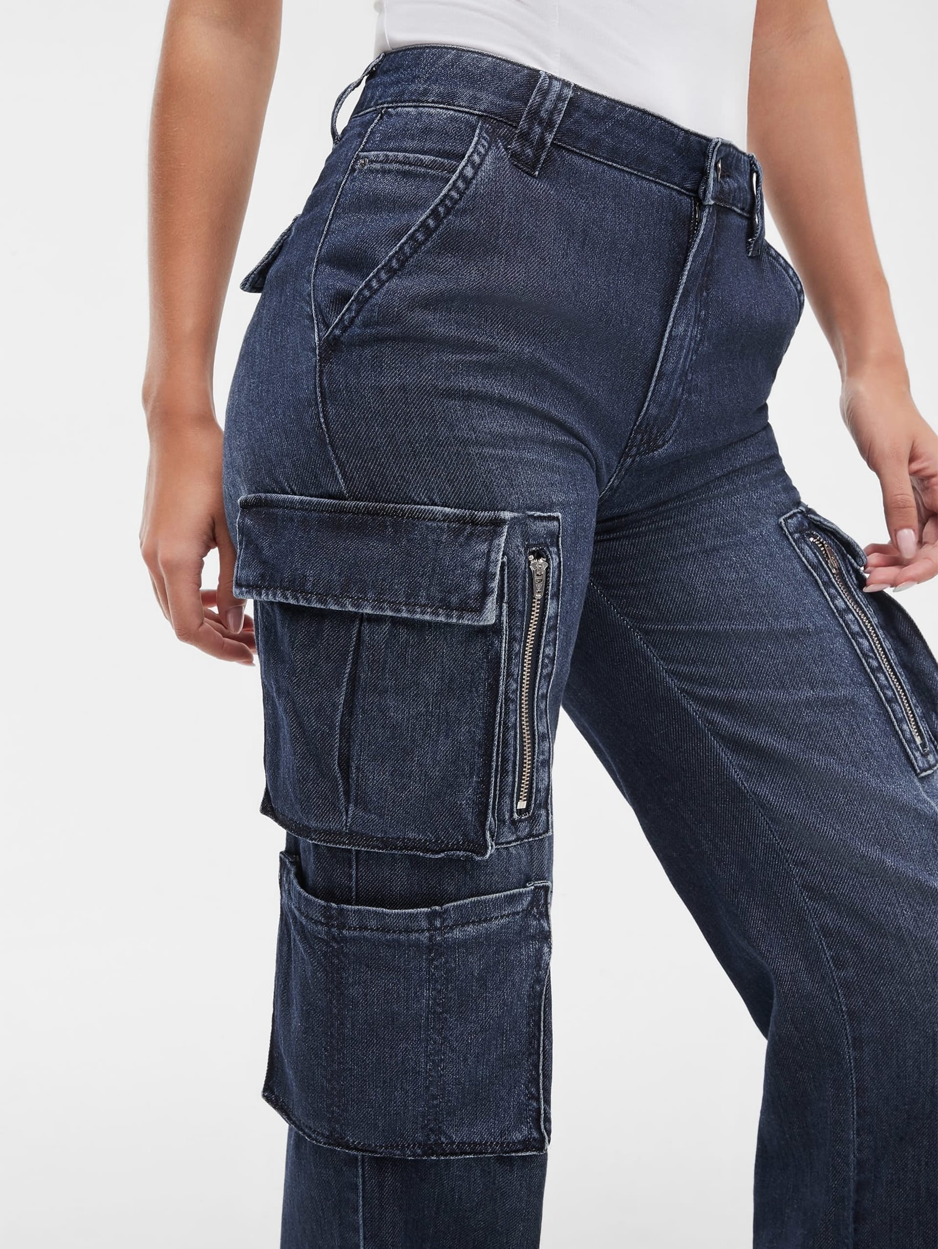 Calça jeans cargo Kori Denim