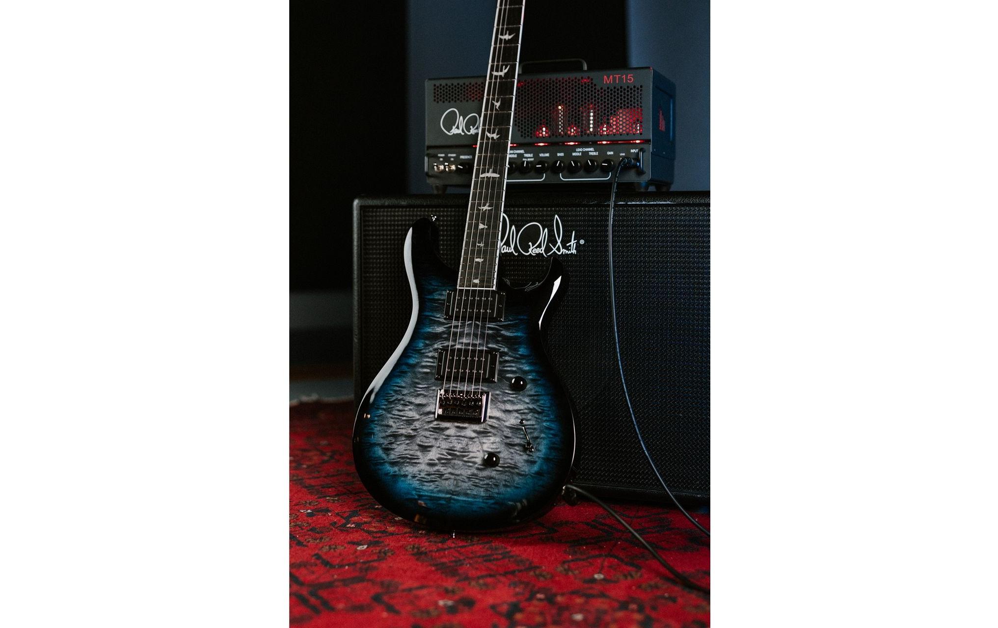 E-Gitarre SE Mark Holcomb – Holcomb Blue Burst<br>Mark Holcomb Signature-Modell