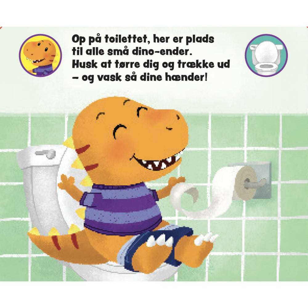 Køb Forlaget Tukan Papbog Med Håndtag: Lille Dino Skal På Toilettet!