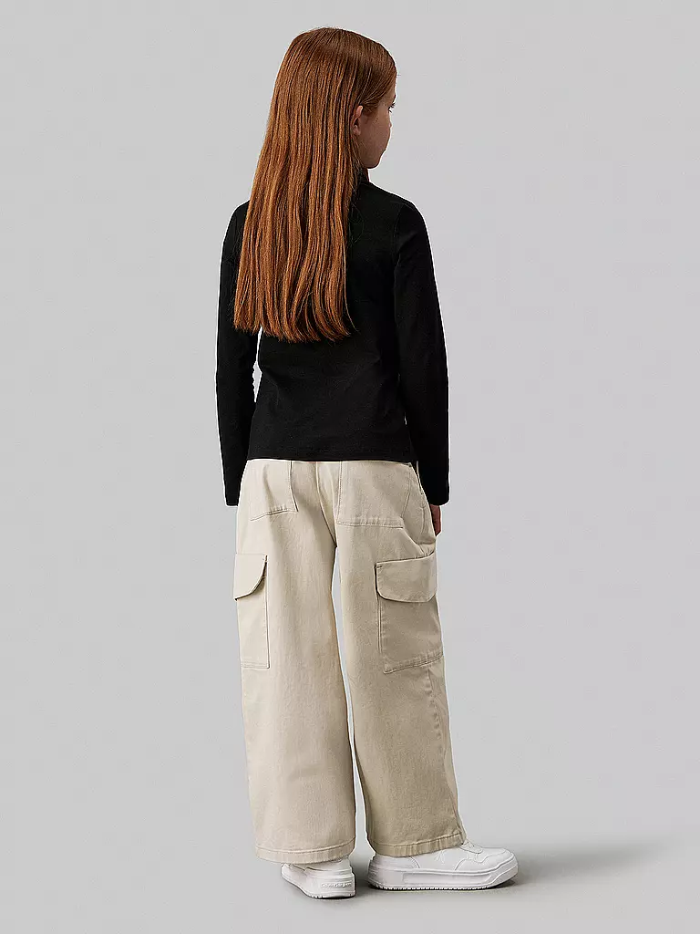 CALVIN KLEIN JEANS Mädchen Cargohose beige