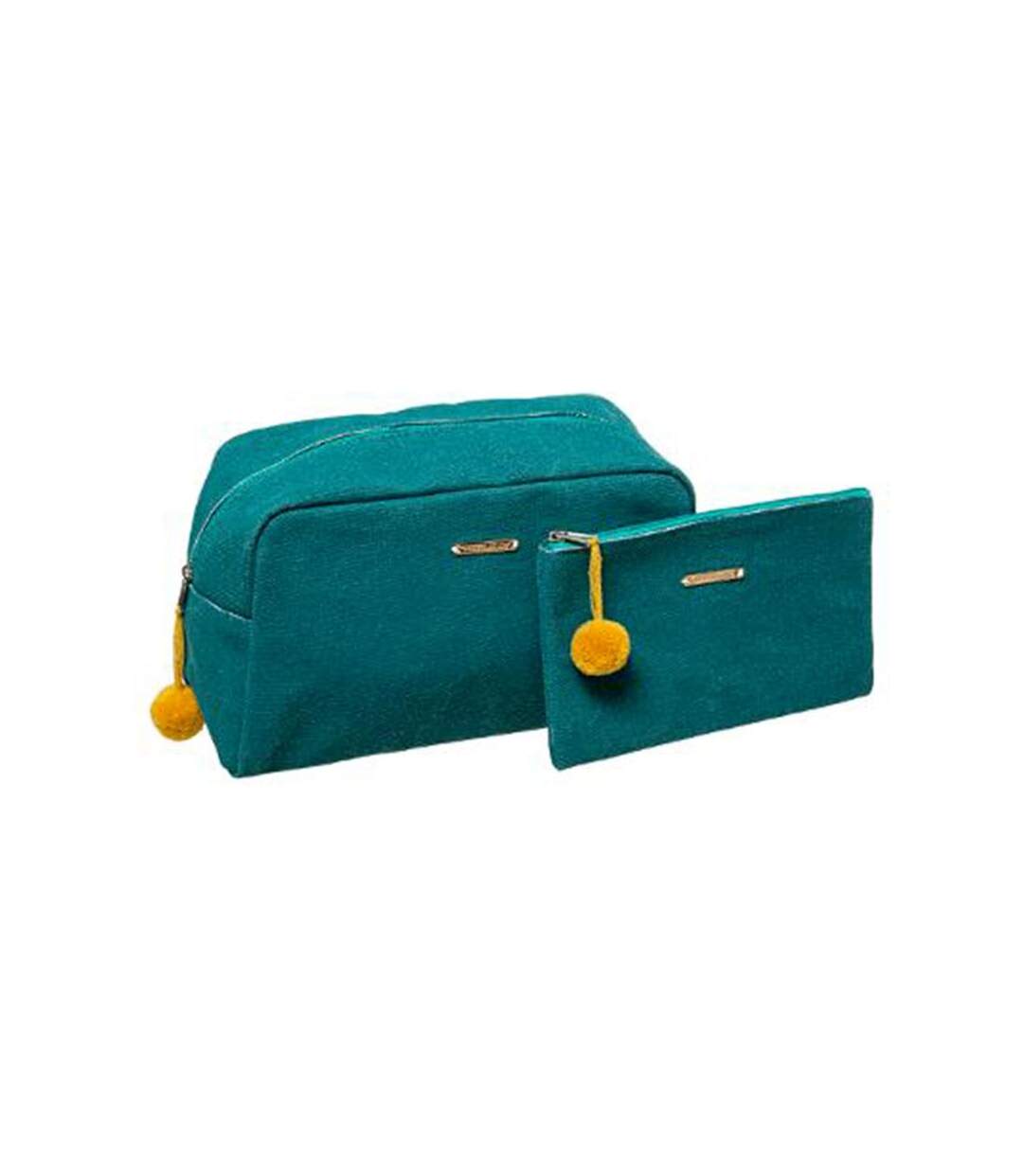 Lot de 2 Trousses de Toilette Modern 26cm Pétrole