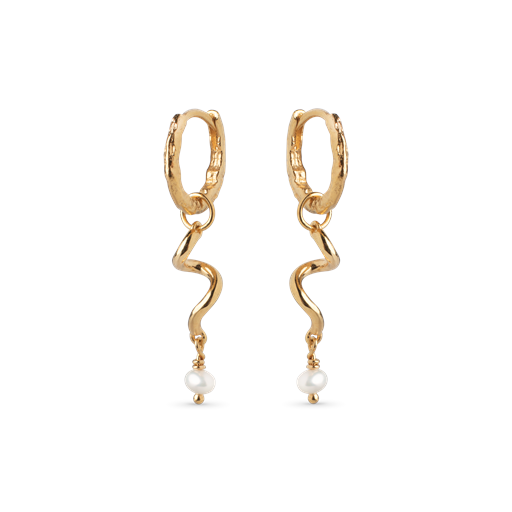 ENAMEL Copenhagen Twist Hoops, Guld