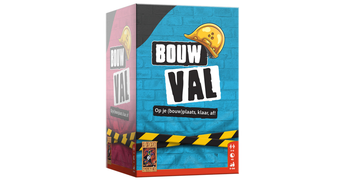 999 GamesBouwval Partyspel  (Nederlands, 2 - 6 spelers, 45 minuten, Vanaf 6 jaar)