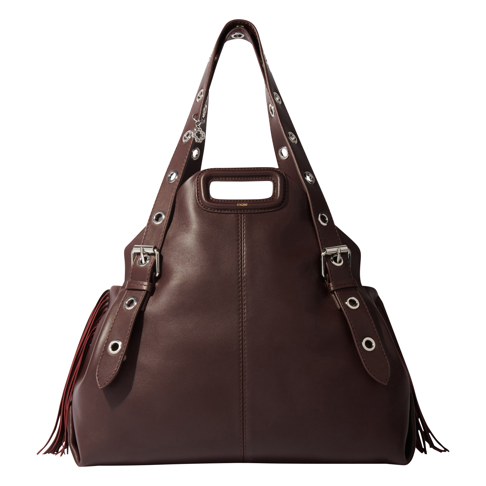 MISS M XL - Grand sac shopping en cuir | Rouge