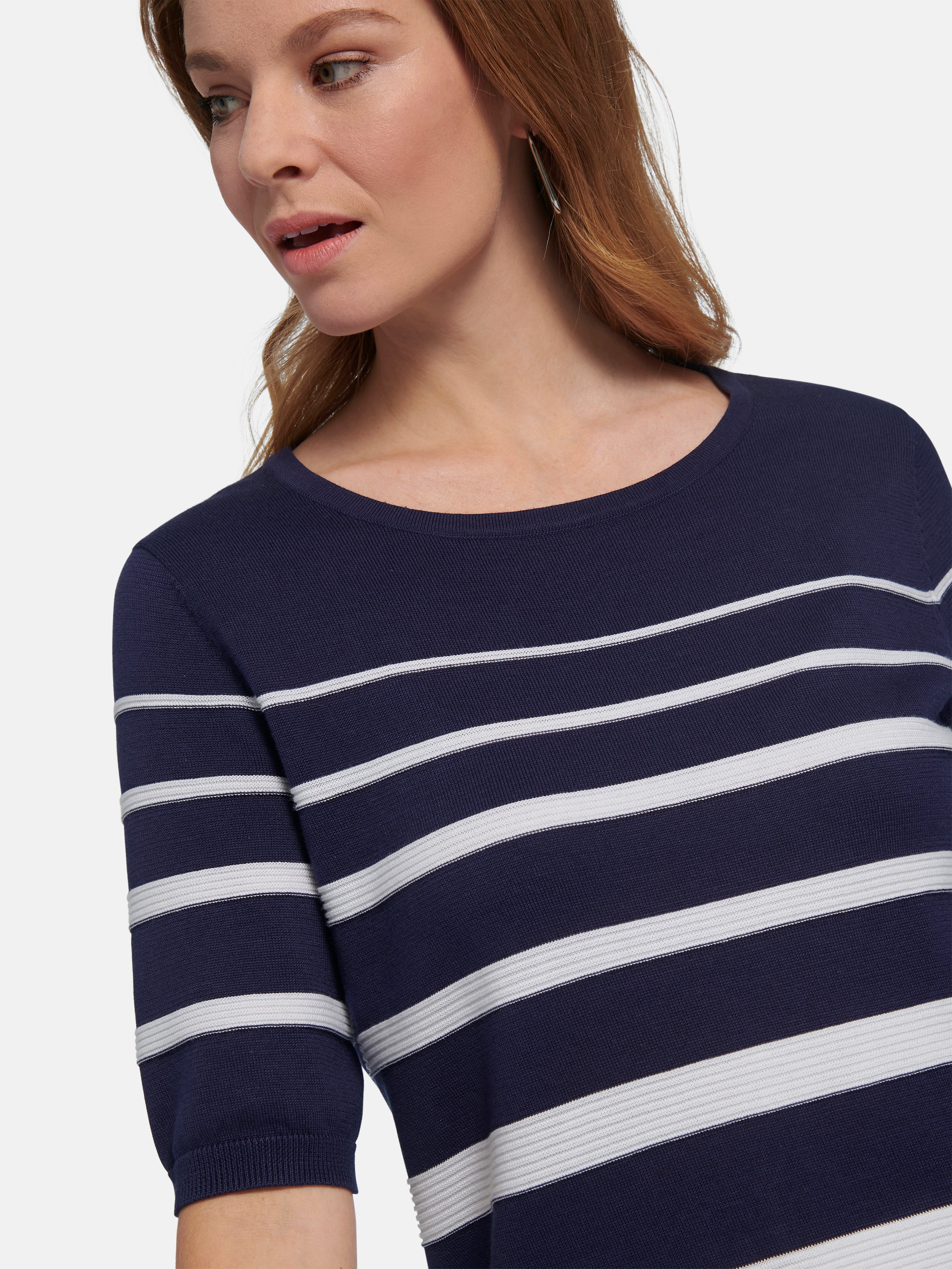 Rundhals-Pullover aus 100% SUPIMA®-Baumwolle