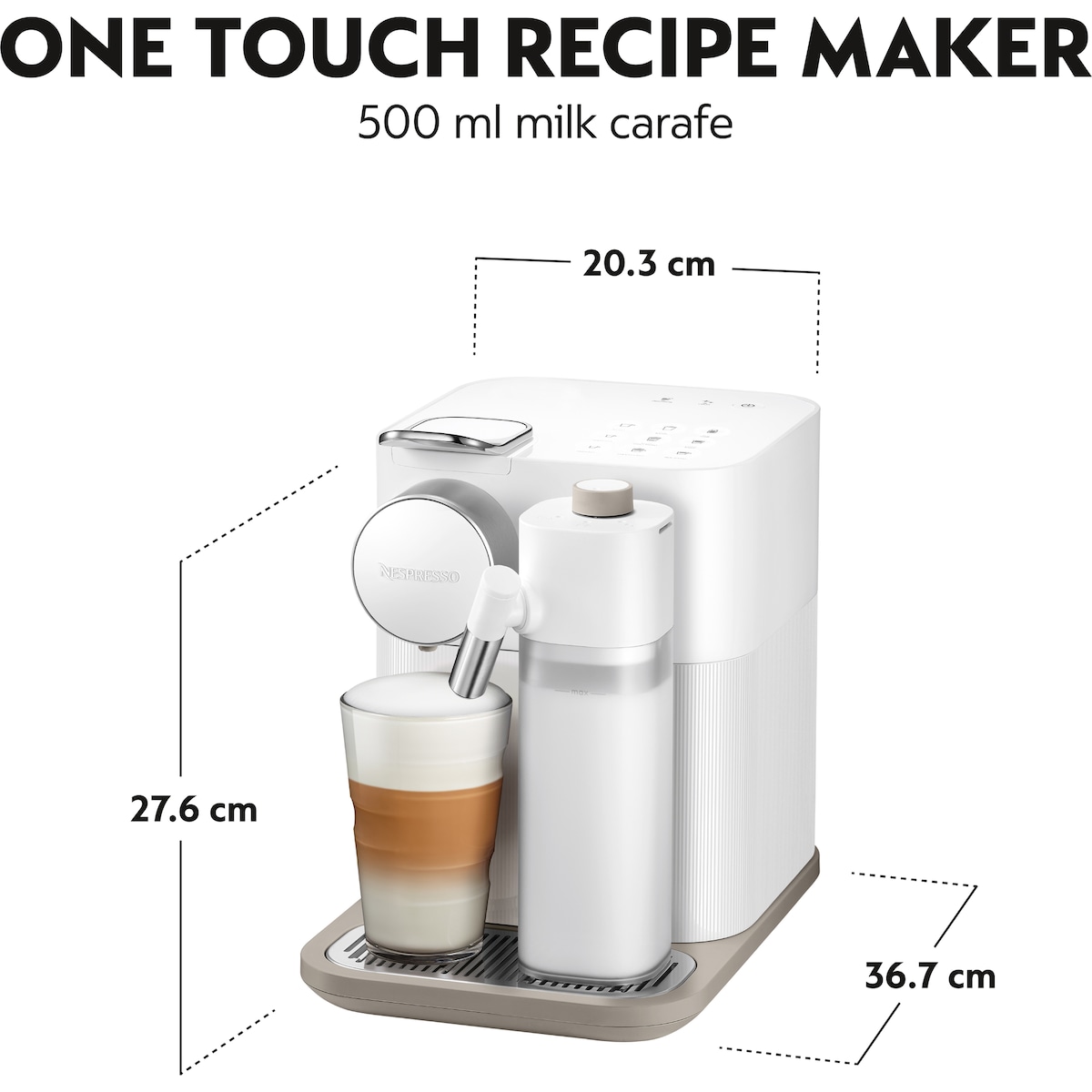 NESPRESSO Gran Lattissima kapselmaskin EN640.W