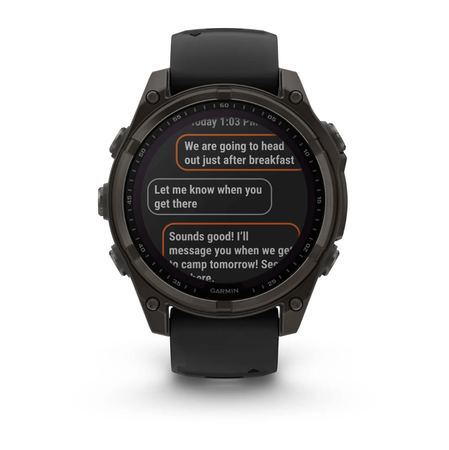 FENIX 8 SOLAR SAPPHIRE Multisportuhr  carbongrau  47mm Sapphire, 22mm Armband