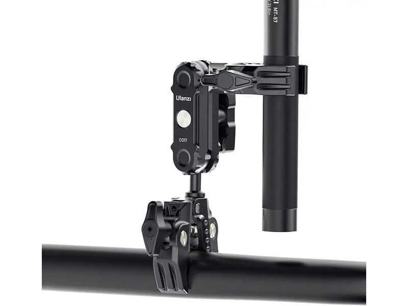 Ulanzi Super-Klemme mit Dual Ballhead Magic Arm Universal Doppelklammer