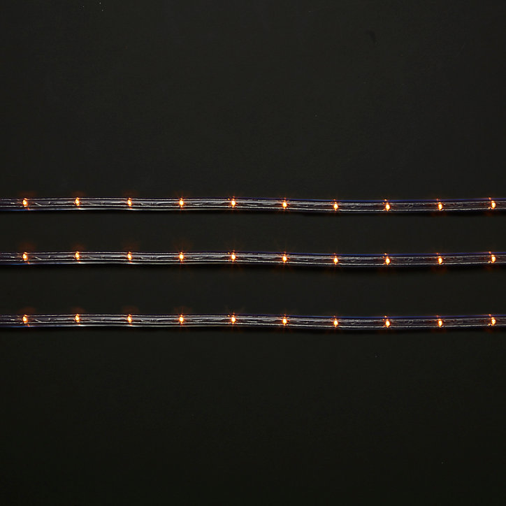 Guirlande lumineuse LED intérieure multicolore câble transparent 1 fonction 8 m