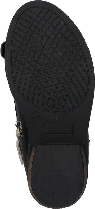 BunniesJR - Cowboy Boots - Zwart/Wit - Leer - Ritssluiting