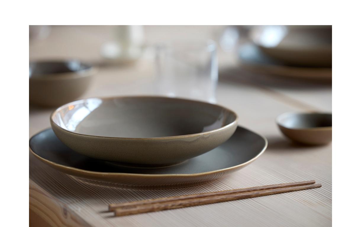 Speiseteller Shoku Ø 27 cm, 6 Stück, Braun<br>Essteller-Set