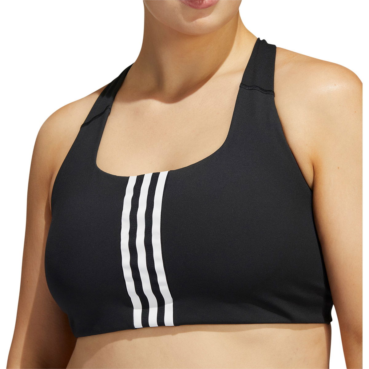 adidas Plus 3-Stripes Medium Support Sports BH Dame