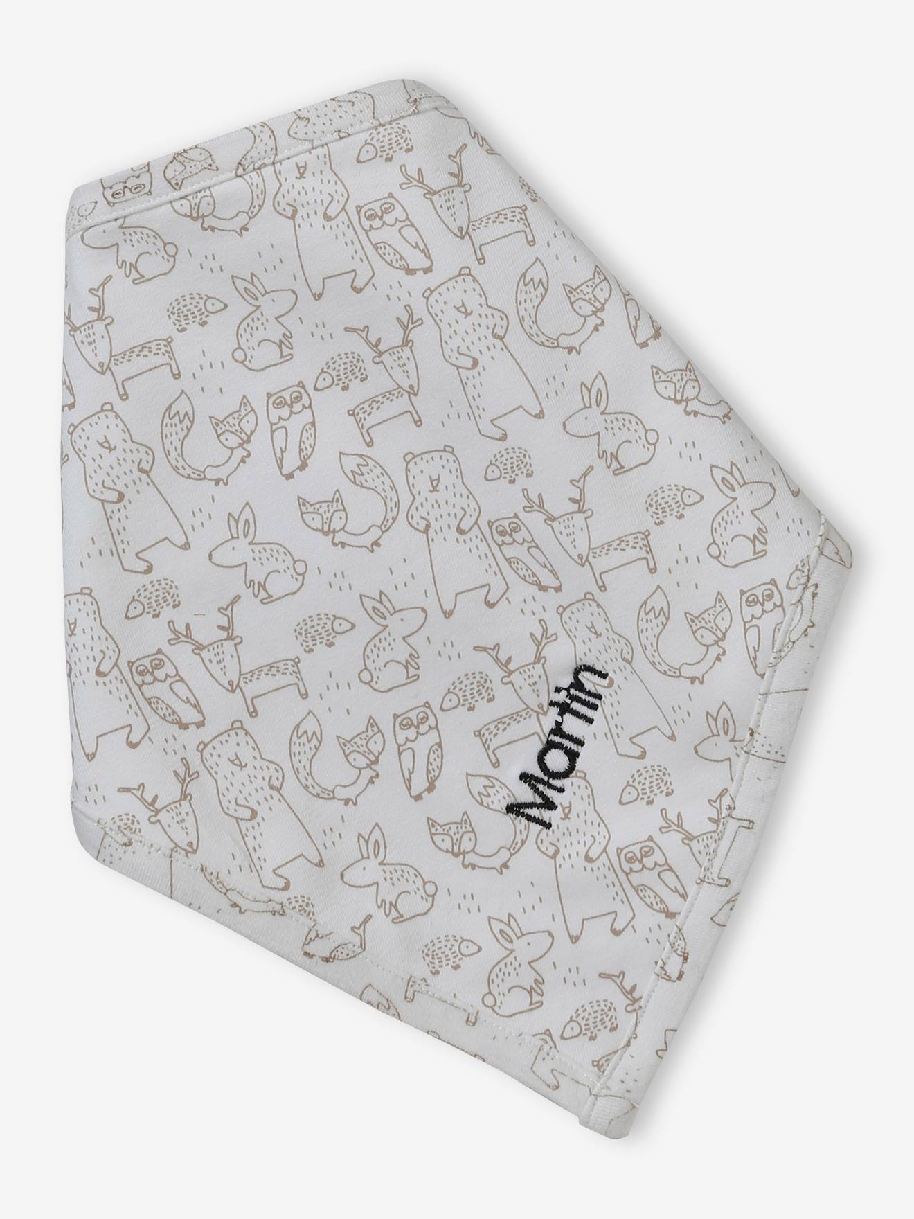 Conjunto personalizável, incluindo gorro + luvas + cachecol + bolsa de tricô estampada, para bebê marrom acinzentado