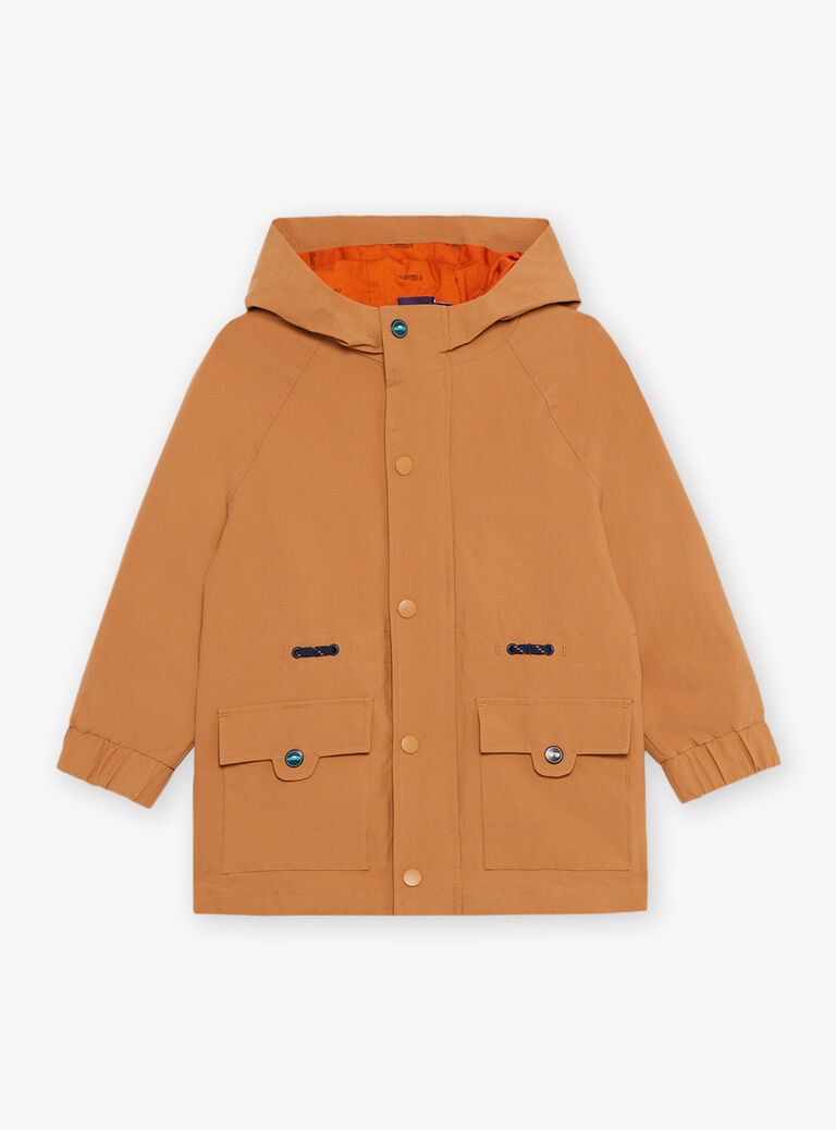 Parka camel 3 en 1 à capuche