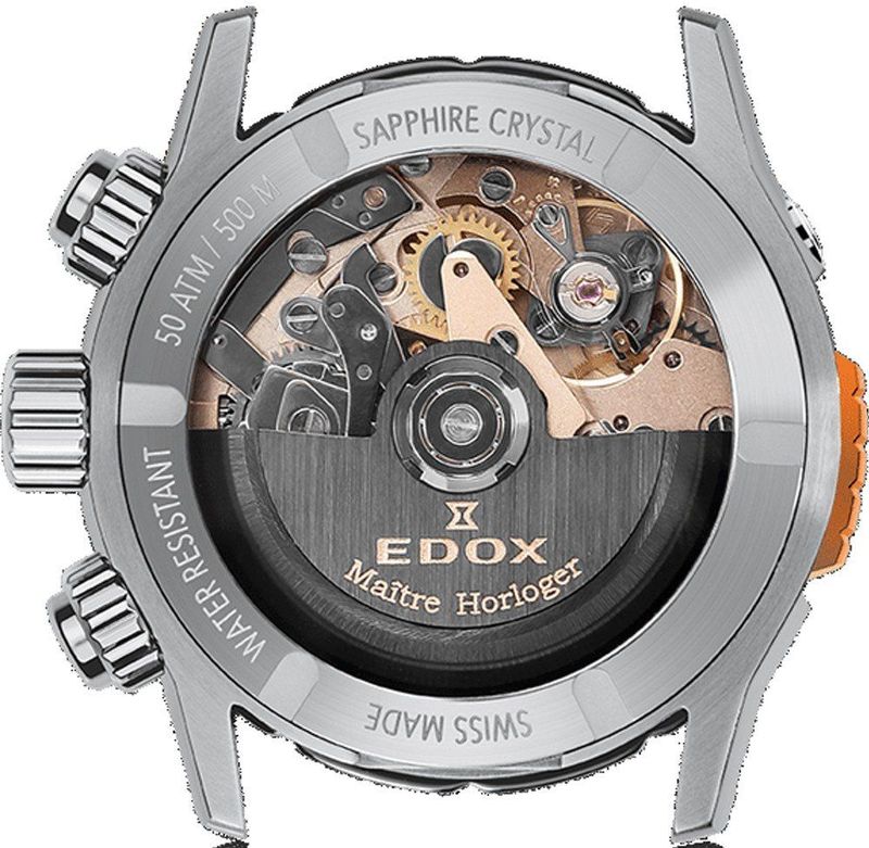Edox CO-1 01128-3NOCA-BUIDN - Duikhorloge - Staal - Waterdicht tot 500 meter - Automatisch