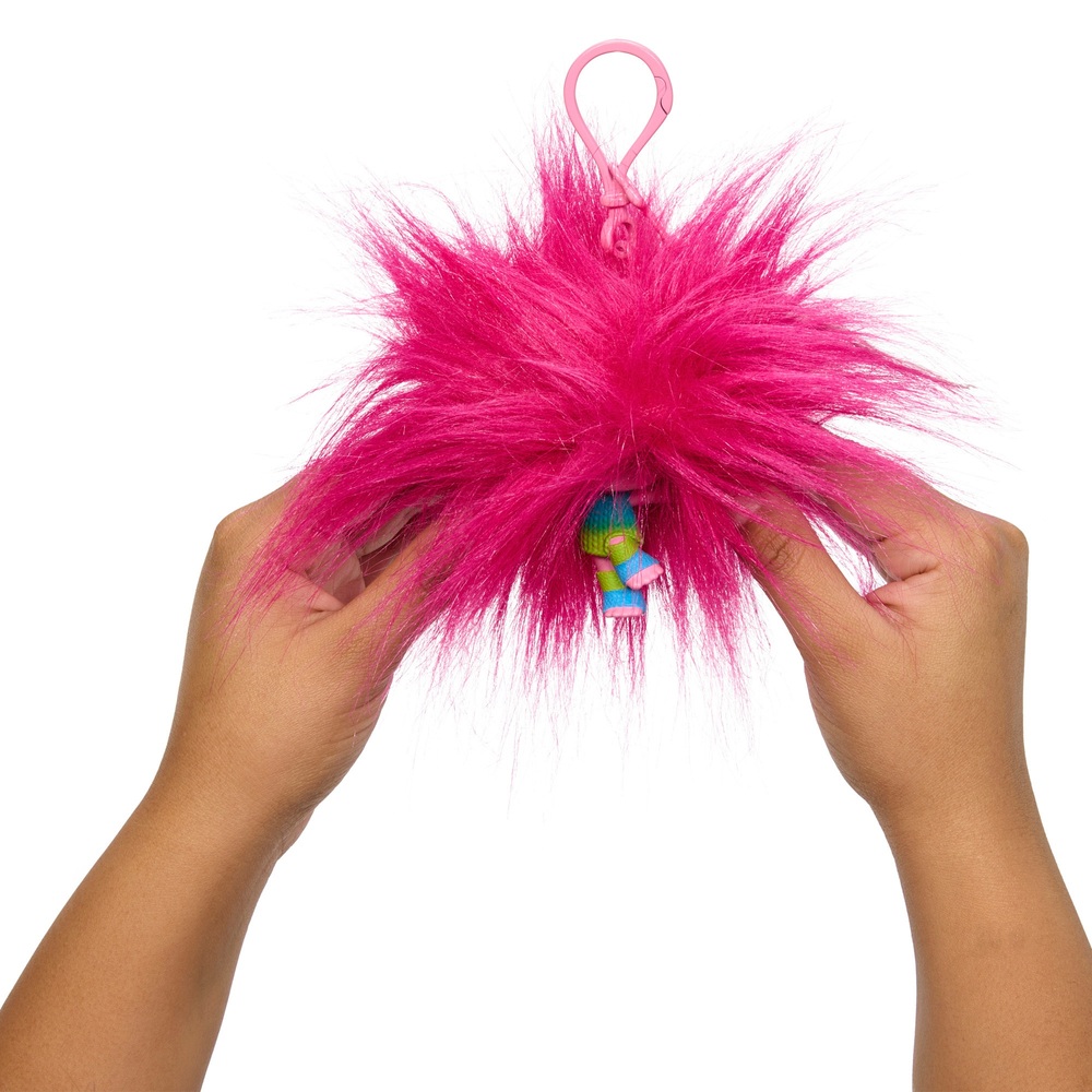 Trolls 3: Zusammenhalten – Regenbogen-Pompons-Schlüsselanhänger-Sortiment