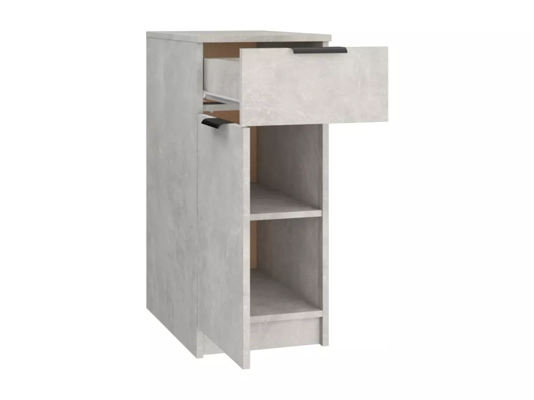 Armoire de bureau Gris béton 33,5x50x75 cm Bois d'ingénierie