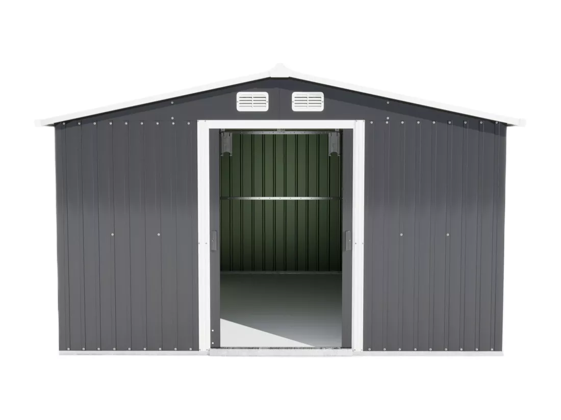 Cabanes en métal, d334cm×h202cm, gris