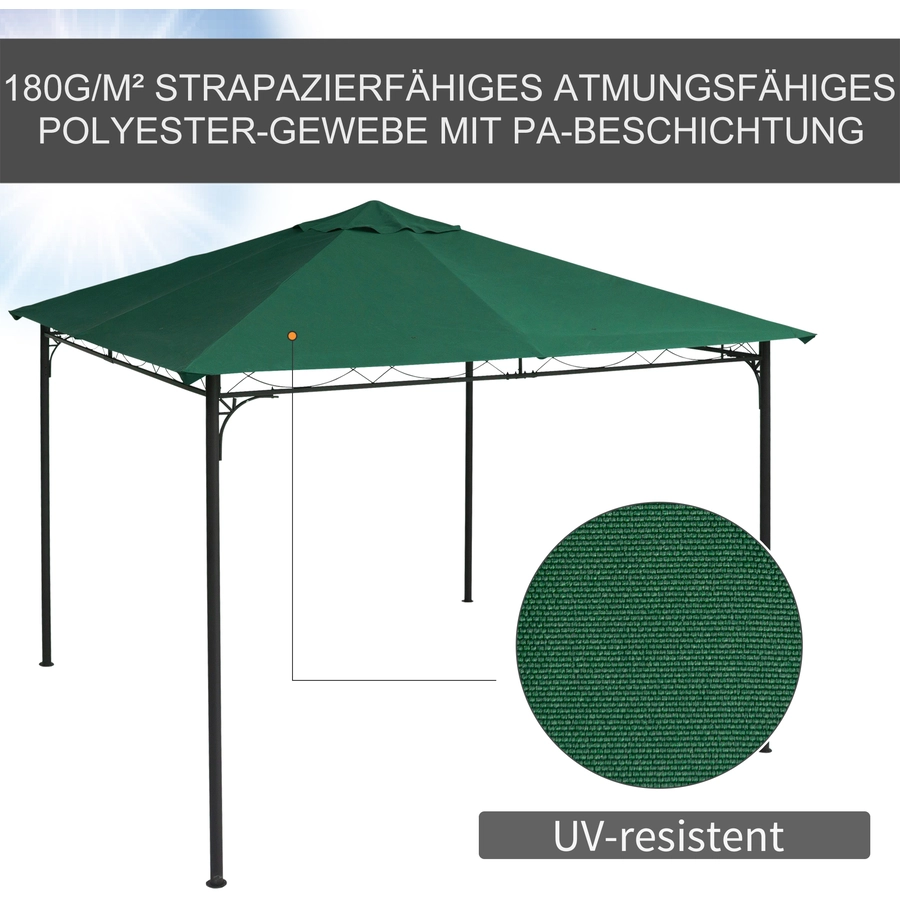 Outsunny Ersatzdach für Pavillon grün