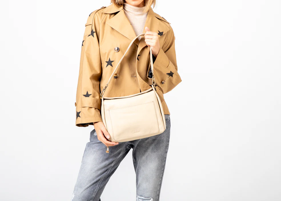 Chabo - Lucy Shoulder Bag - Creme