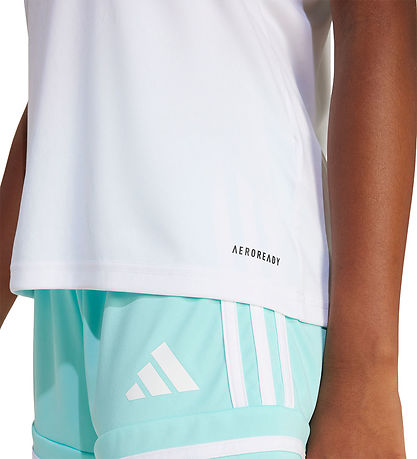 adidas Performance T-Shirt - SQUA25 JSY Y - Weiß/Schwarz