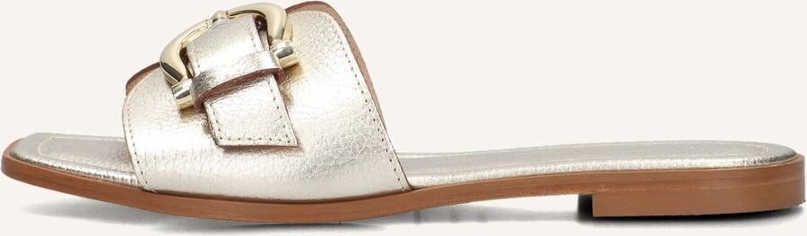 STEFANO LAURAN Slippers Dames 23100 Maat: 40 Materiaal: Leer Kleur: Goud