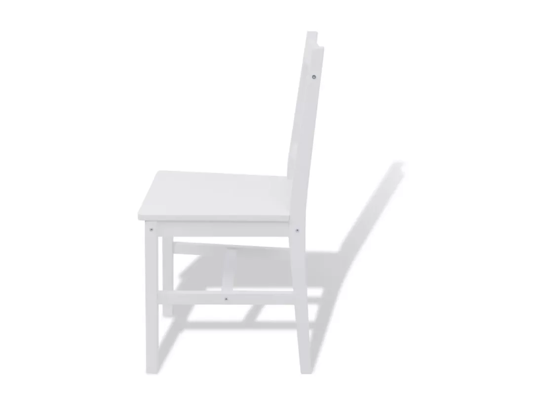 Jeu de salle à manger 7 pcs Pinède Blanc