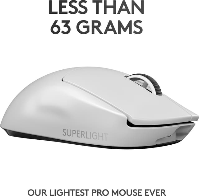 Logitech G Pro X Superlight trådløs gaming mus (hvid)