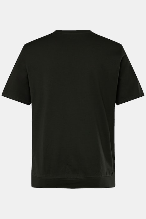 Men+ T-Shirt, Halbarm, Bauchfit, Frontdruck, bis 8 XL
