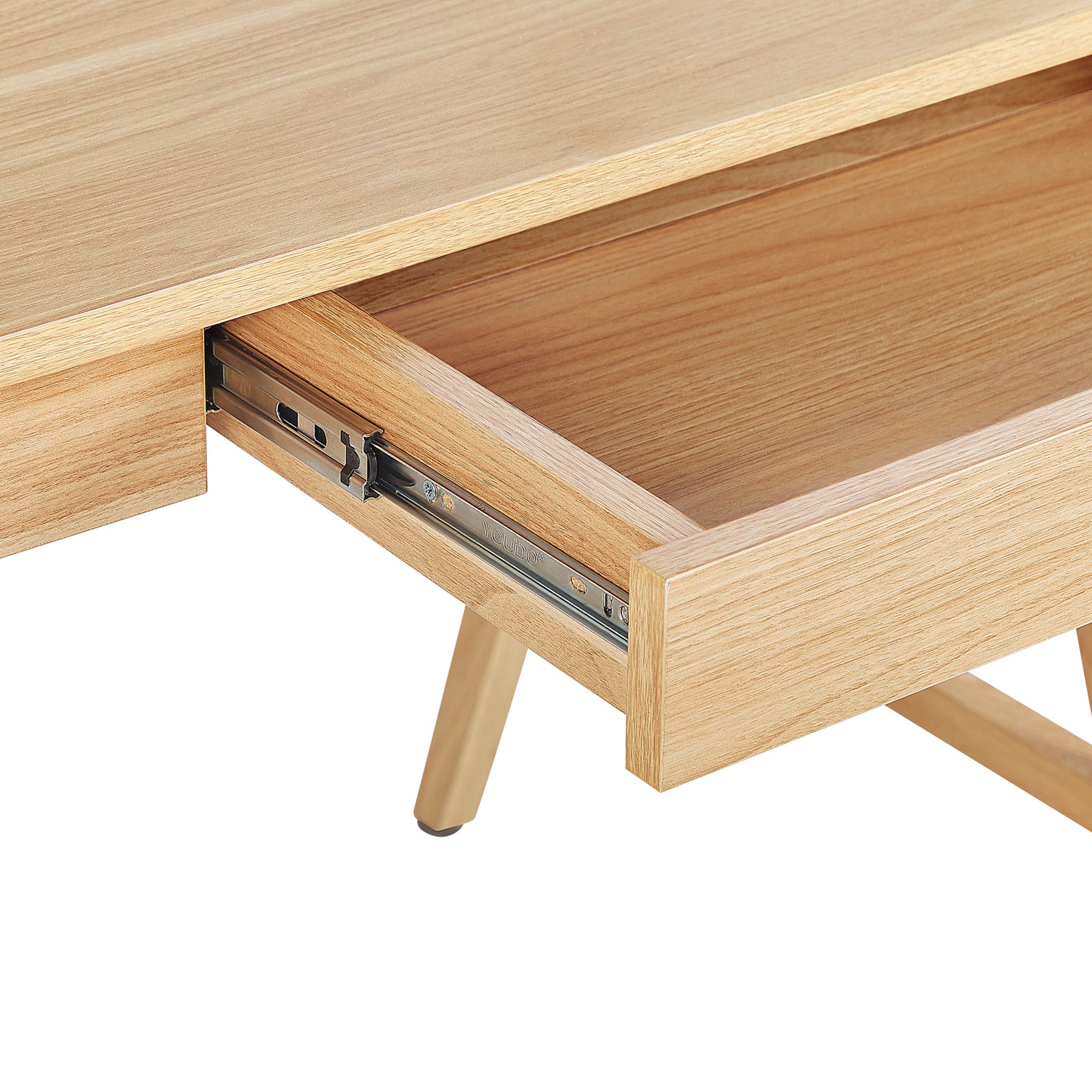 Beliani - SHESLAY - Bureau - Lichte houtkleur - MDF