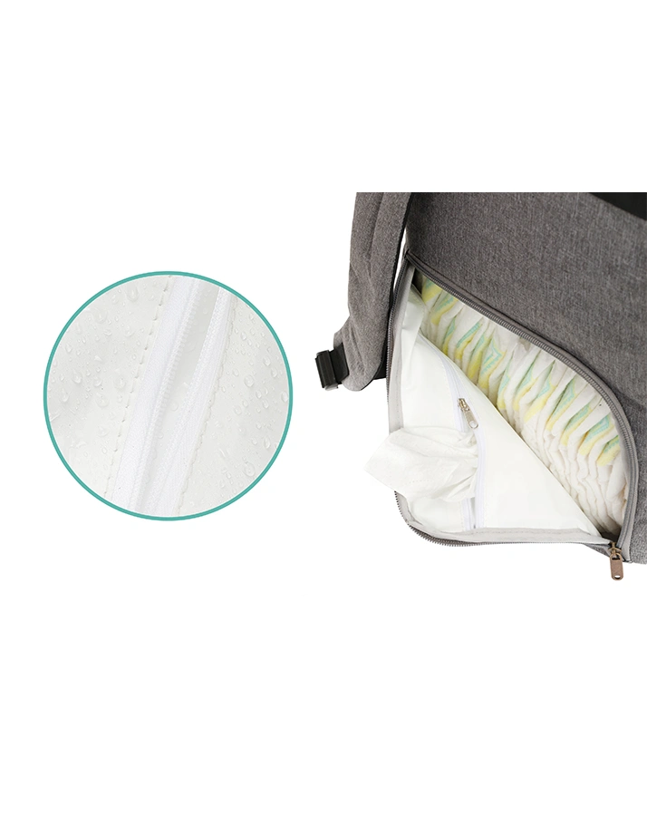 Wickelrucksack BERLIN (39x16x53) in grau melange