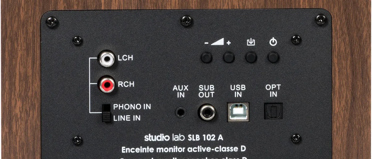 Studio Lab SLB 102A Noyer Enceintes sans fil hi-fi