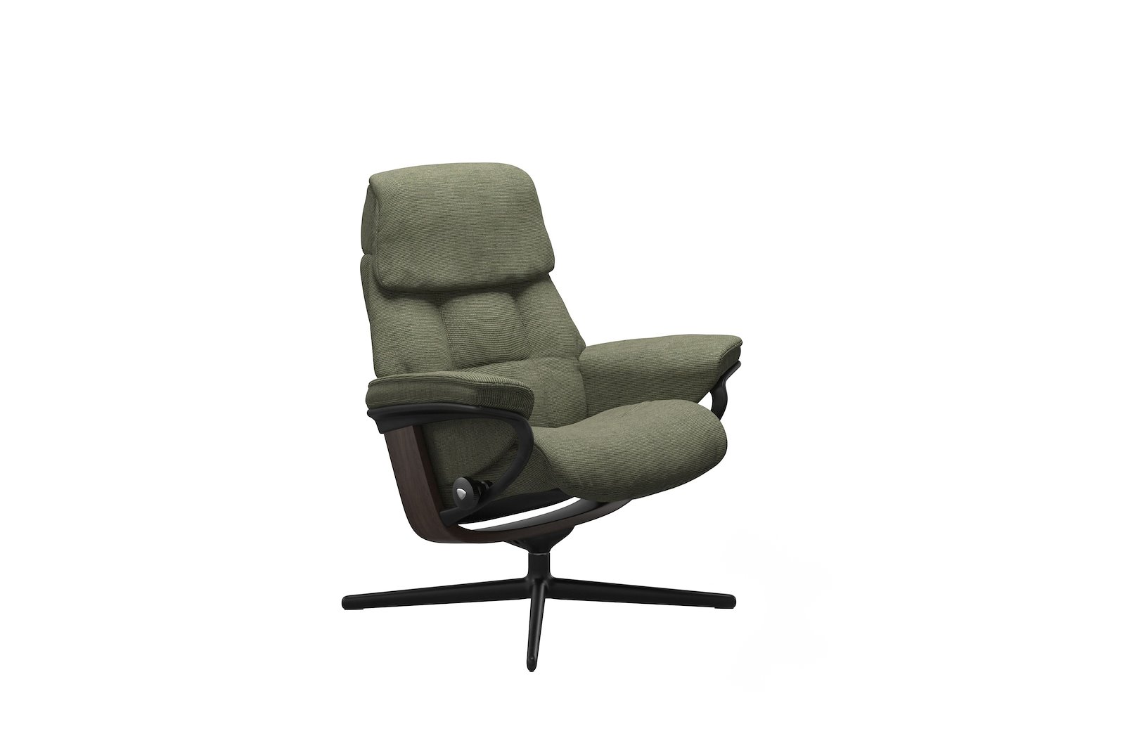 Ruby lenestol Tekstil Jasmine Dark Green - Sort Cross - Wengebeiset