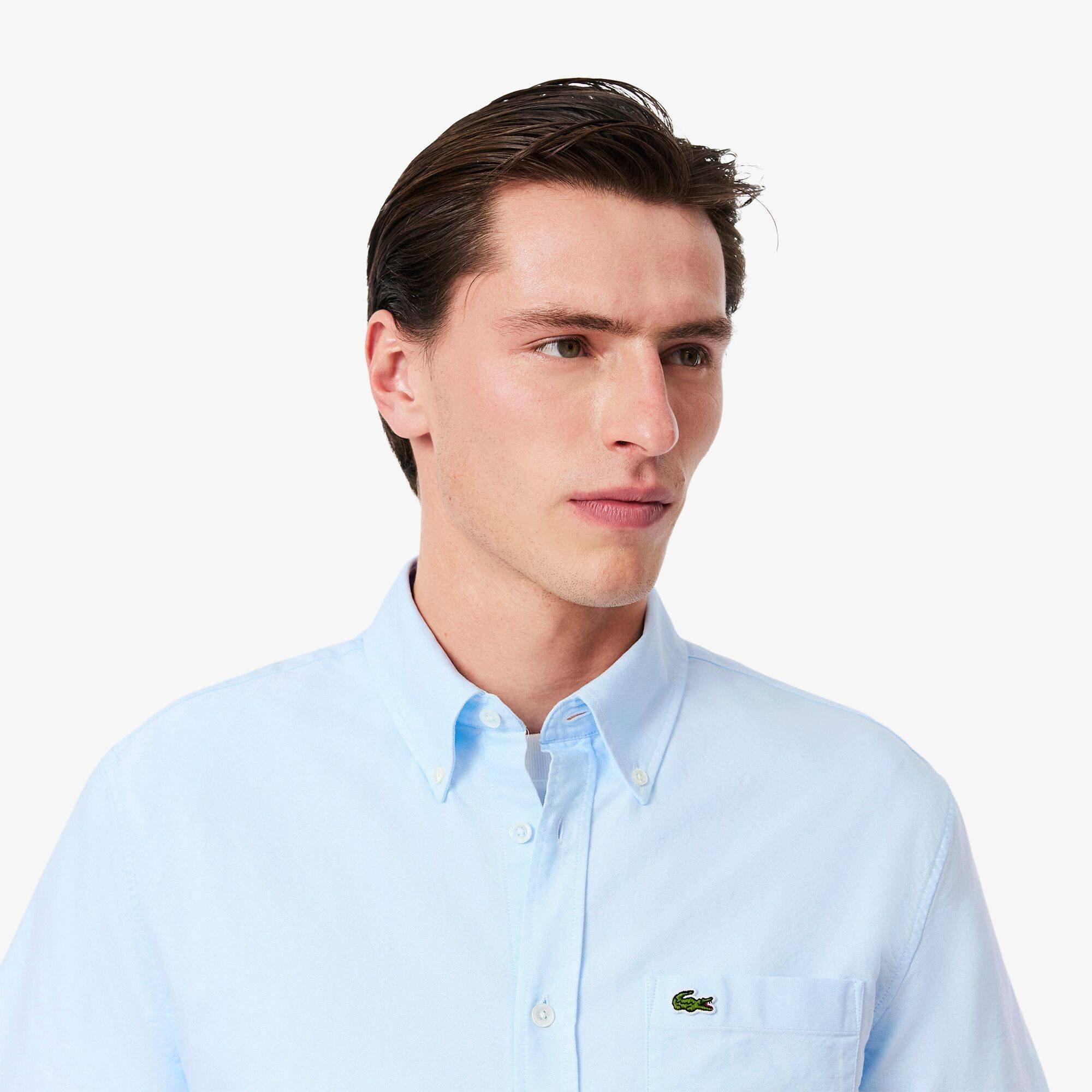 Lacoste Short Sleeve Oxford Shirt Mens