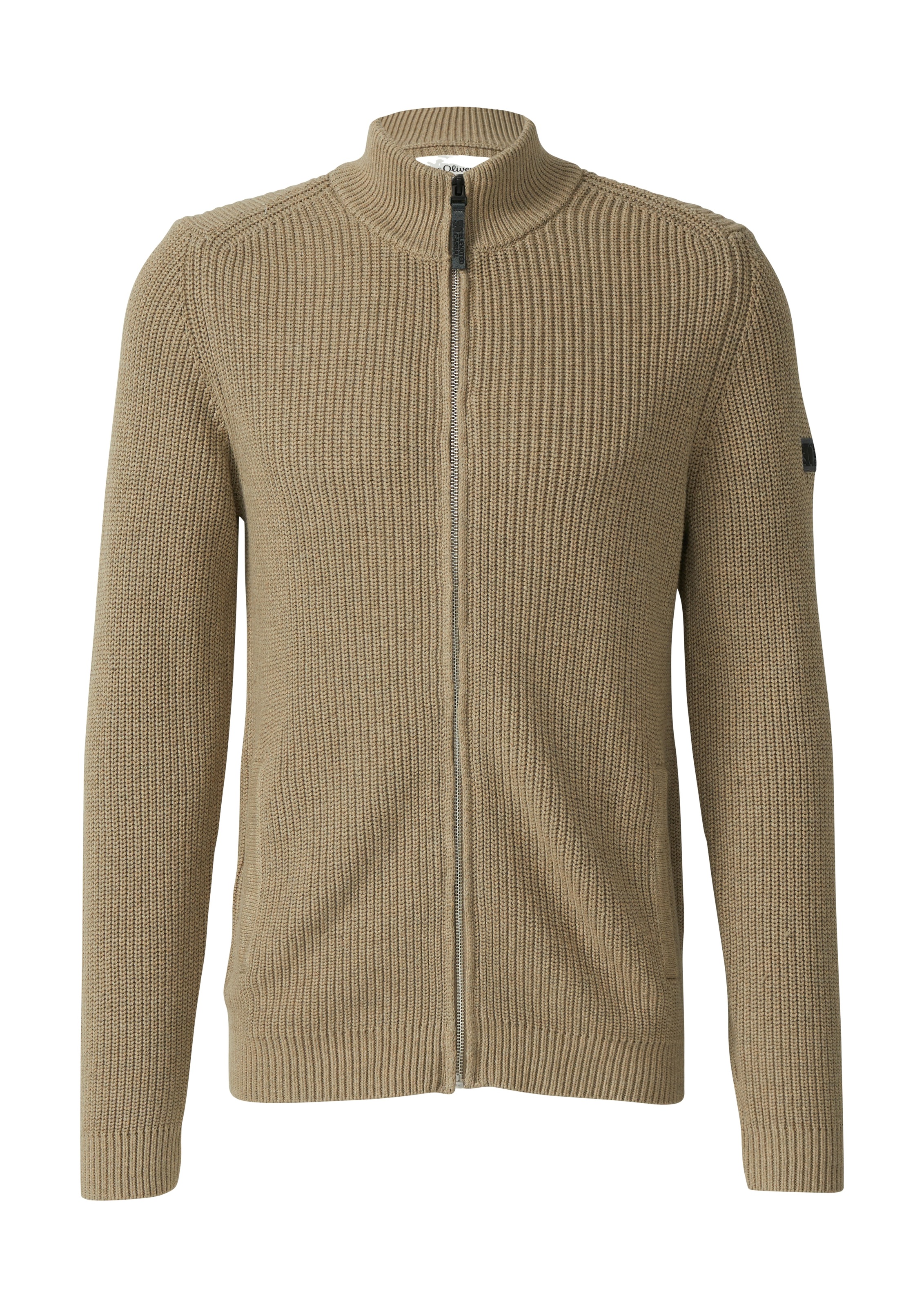 s.Oliver Strickjacke , mit Stehkragen und Reissverschluss