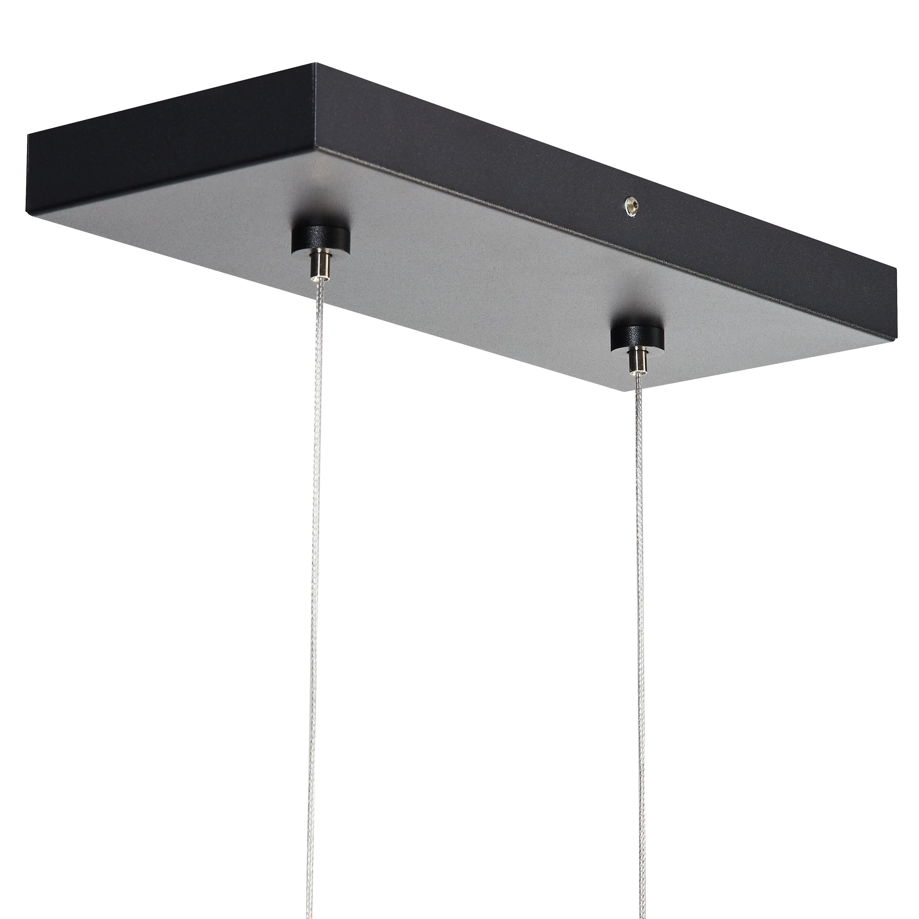 LINEA Hängeleuchte - Schwarz / B: 140.0 cm x T: 1.0 cm x H: 5.0 cm