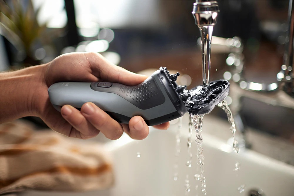 Shaver Series 1000 Elektrischer Scherkopf Haarschneider Bart Trimmer Akku Rasierer Wet & Dry (S1142/00) - Schwarz